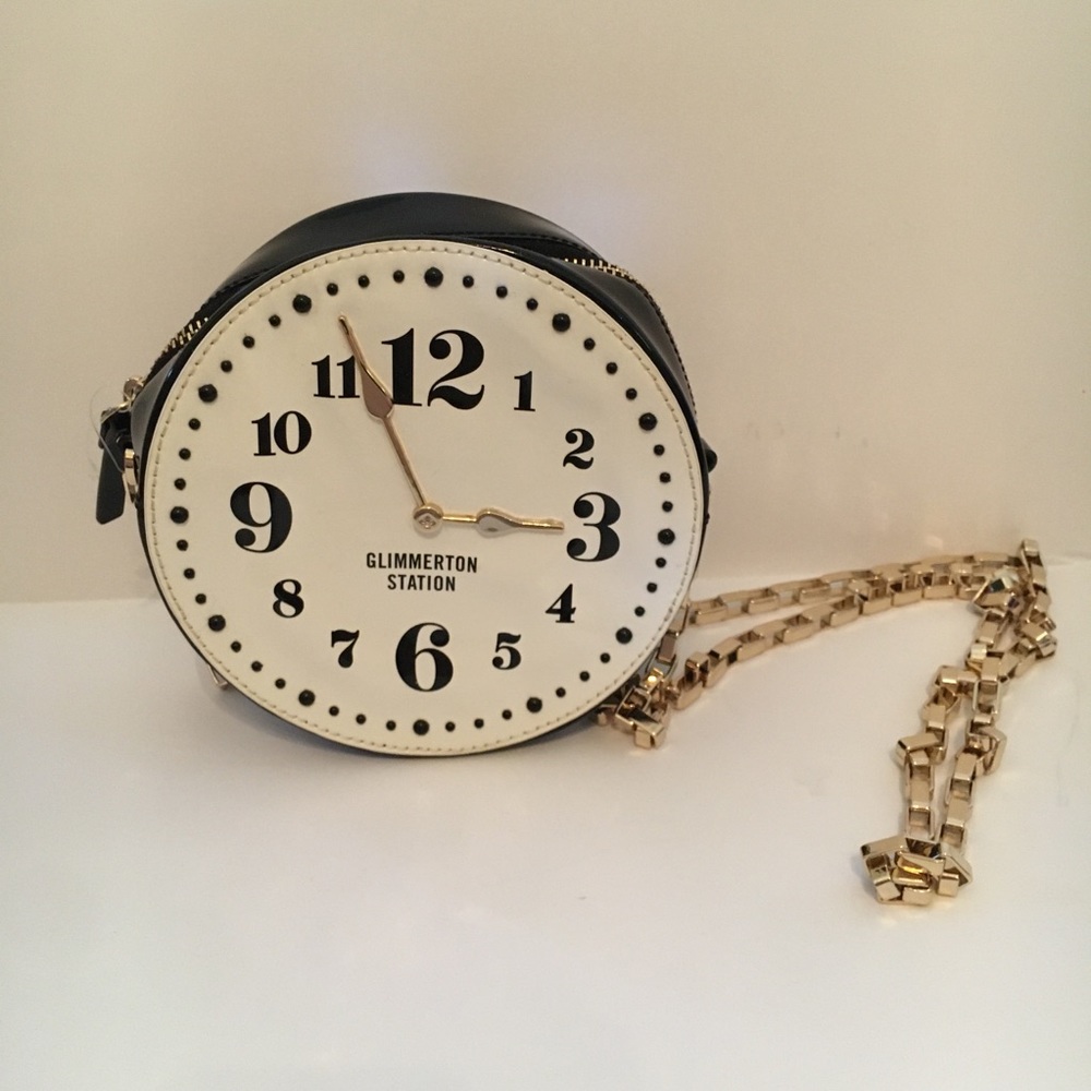 NWT Kate Spade Glimmerton Station Clock Purse
